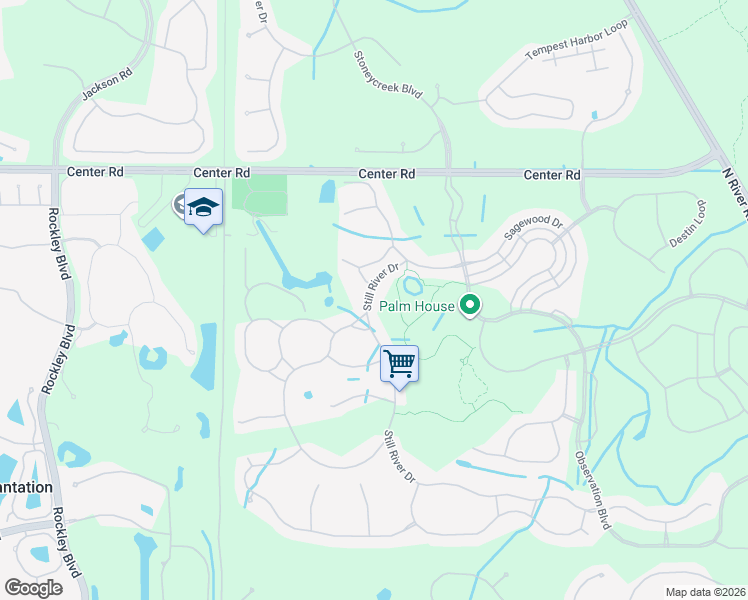 map of restaurants, bars, coffee shops, grocery stores, and more near 1322 Still River Drive in Venice