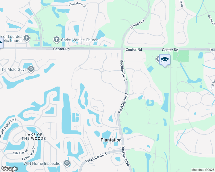 map of restaurants, bars, coffee shops, grocery stores, and more near 811 Montrose Drive in Venice