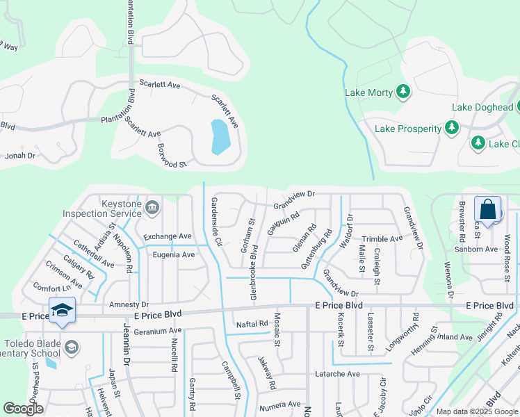 map of restaurants, bars, coffee shops, grocery stores, and more near 1810 Gorham Street in North Port