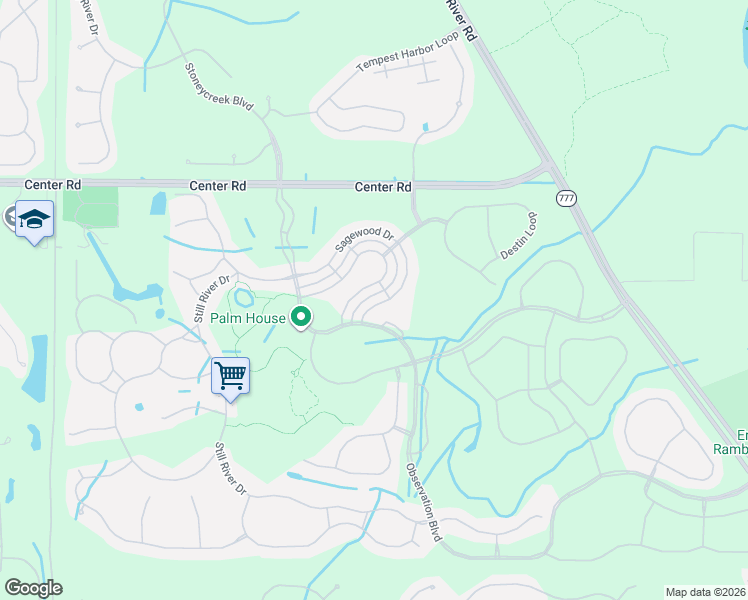 map of restaurants, bars, coffee shops, grocery stores, and more near 12658 Shimmering Oak Circle in Venice