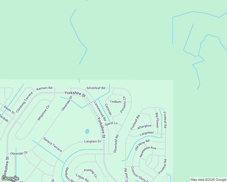 map of restaurants, bars, coffee shops, grocery stores, and more near Silverleaf Road in Arcadia