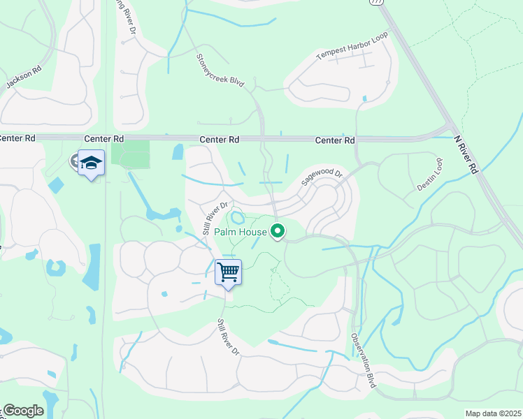 map of restaurants, bars, coffee shops, grocery stores, and more near 12399 Sagewood Drive in Venice