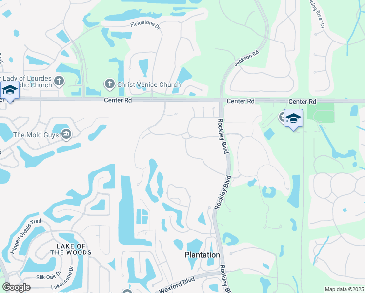 map of restaurants, bars, coffee shops, grocery stores, and more near 818 Montrose Drive in Venice