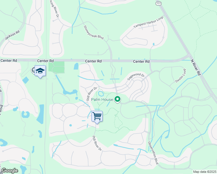 map of restaurants, bars, coffee shops, grocery stores, and more near 12399 Sagewood Drive in Venice