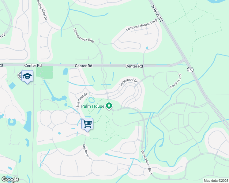 map of restaurants, bars, coffee shops, grocery stores, and more near 12494 Sagewood Drive in Venice