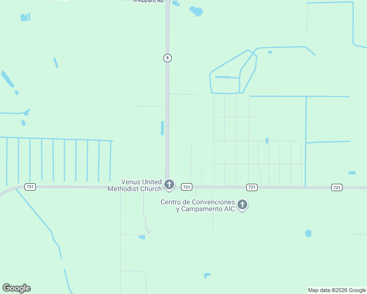 map of restaurants, bars, coffee shops, grocery stores, and more near 106 Old State Route 8 in Venus