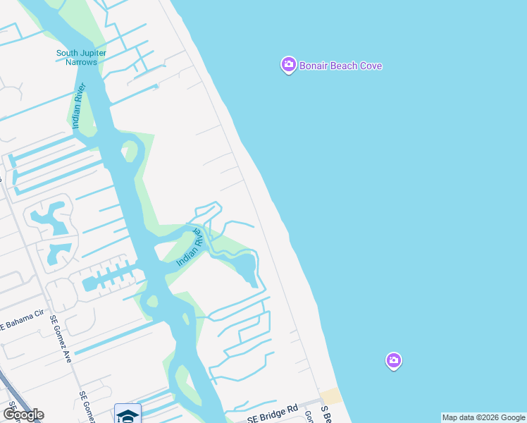 map of restaurants, bars, coffee shops, grocery stores, and more near 77 North Beach Road in Hobe Sound