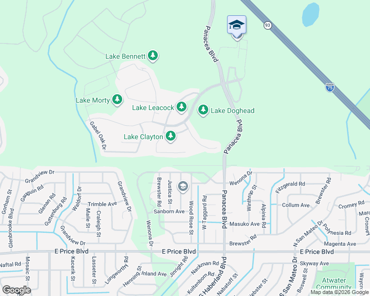 map of restaurants, bars, coffee shops, grocery stores, and more near 2535 Carnation Court in North Port