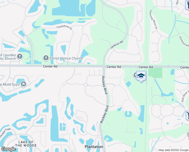 map of restaurants, bars, coffee shops, grocery stores, and more near 847 Chalmers Drive in Venice