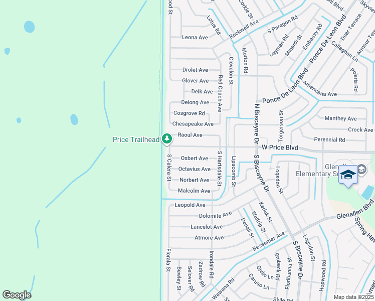 map of restaurants, bars, coffee shops, grocery stores, and more near 8511 West Price Boulevard in North Port