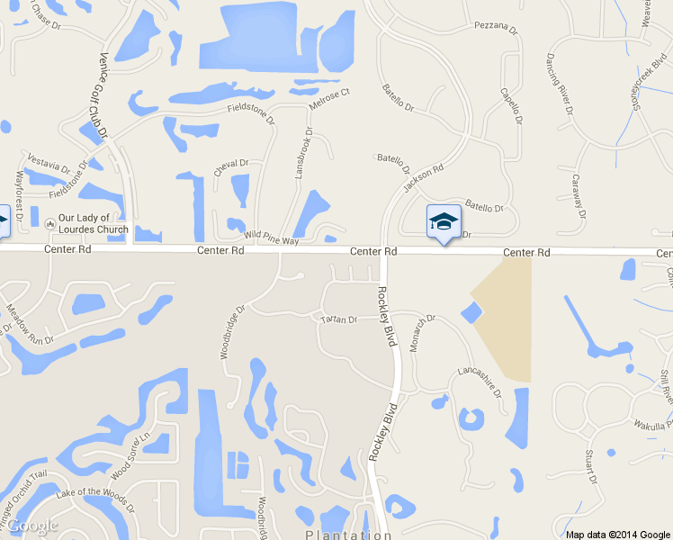 map of restaurants, bars, coffee shops, grocery stores, and more near 904 Bramley Court in Venice