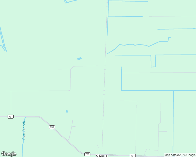map of restaurants, bars, coffee shops, grocery stores, and more near 1001 Cattle Ranch Road in Venus