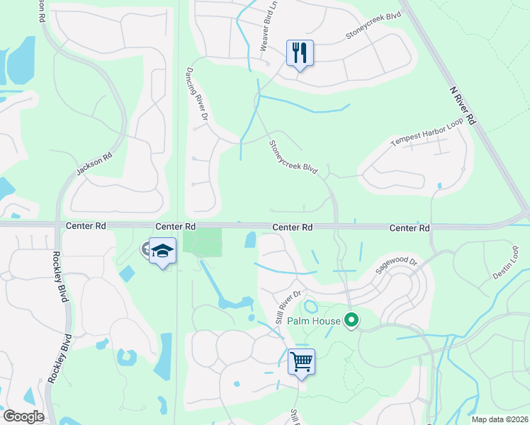 map of restaurants, bars, coffee shops, grocery stores, and more near 11695 Breadfruit Lane in Venice