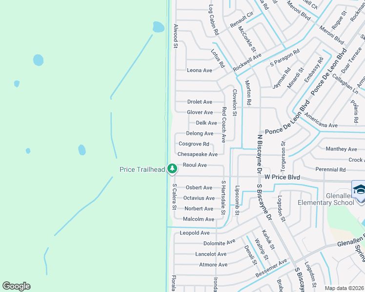 map of restaurants, bars, coffee shops, grocery stores, and more near 1943 Amato Street in North Port
