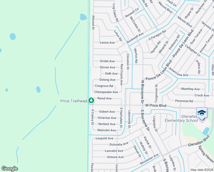 map of restaurants, bars, coffee shops, grocery stores, and more near 8391 Delong Avenue in North Port