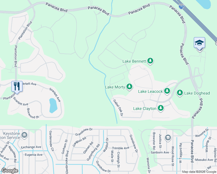 map of restaurants, bars, coffee shops, grocery stores, and more near 2352 Marton Oak Boulevard in North Port