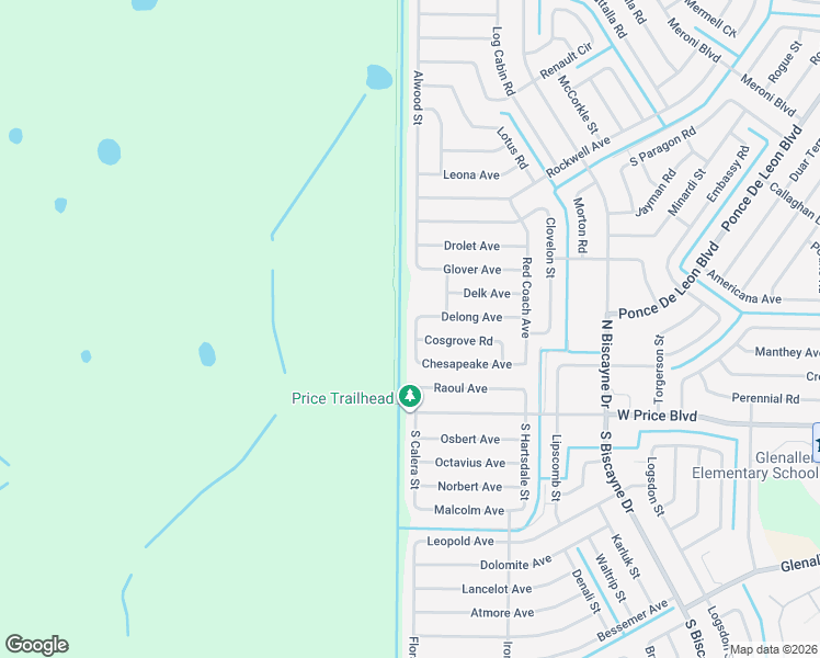 map of restaurants, bars, coffee shops, grocery stores, and more near 1943 Amato Street in North Port