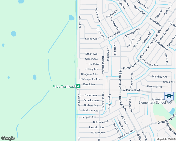 map of restaurants, bars, coffee shops, grocery stores, and more near 8391 Delong Avenue in North Port