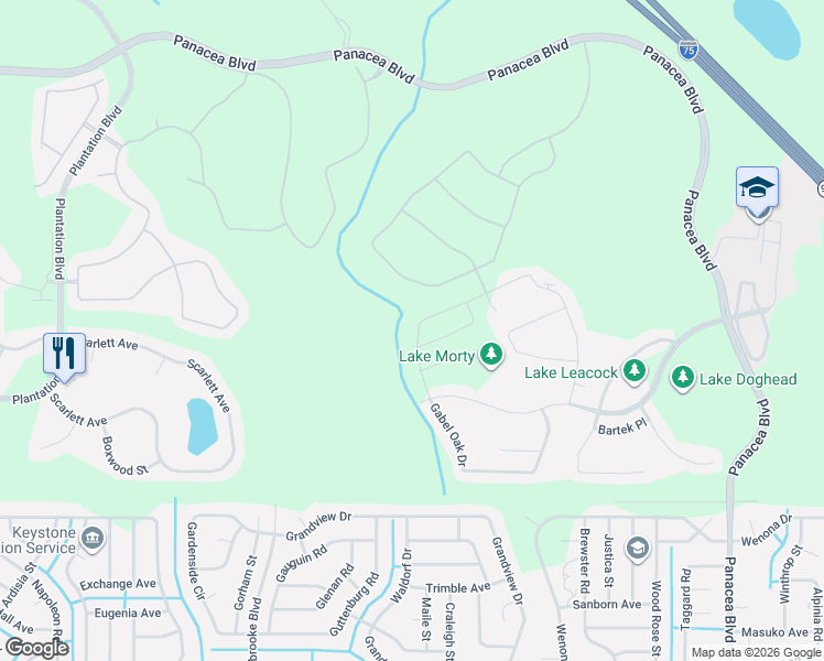 map of restaurants, bars, coffee shops, grocery stores, and more near 2352 Marton Oak Boulevard in North Port