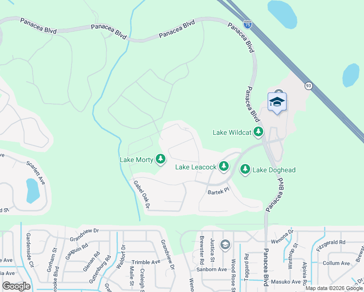map of restaurants, bars, coffee shops, grocery stores, and more near Unnamed Road in North Port
