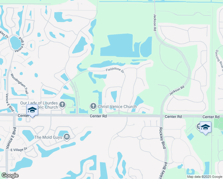 map of restaurants, bars, coffee shops, grocery stores, and more near 514 Cheval Drive in Venice