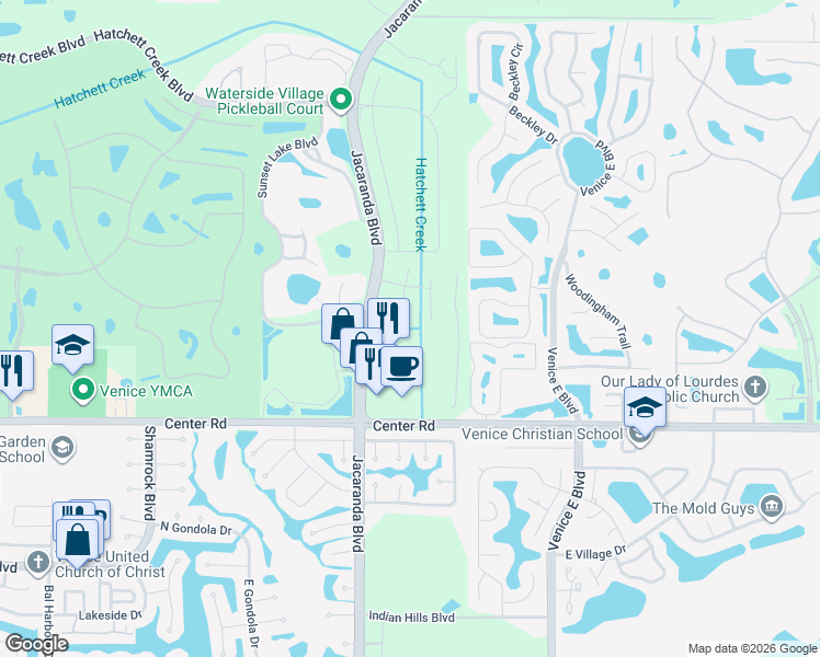 map of restaurants, bars, coffee shops, grocery stores, and more near in Sarasota