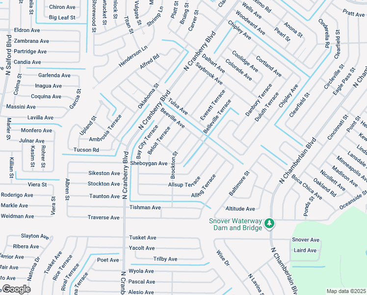 map of restaurants, bars, coffee shops, grocery stores, and more near 3034 Brockton Street in North Port