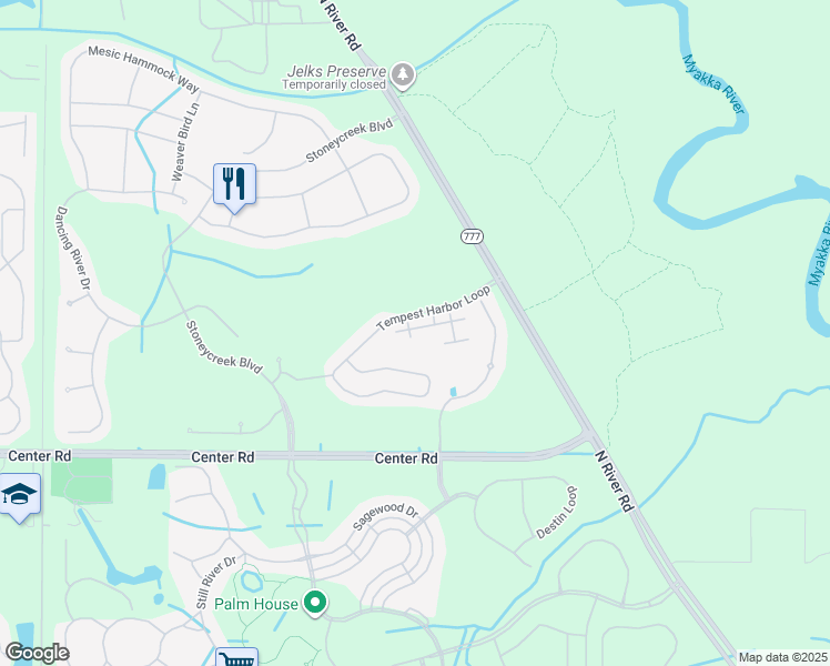 map of restaurants, bars, coffee shops, grocery stores, and more near 20712 Mountain Whistler Avenue in Venice