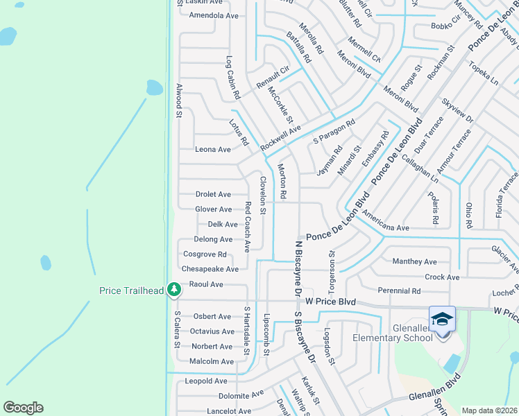 map of restaurants, bars, coffee shops, grocery stores, and more near 2278 Emrick Street in North Port