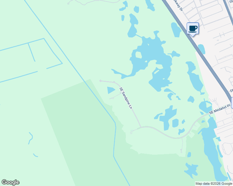 map of restaurants, bars, coffee shops, grocery stores, and more near 9804 Southeast Sandpine Lane in Hobe Sound