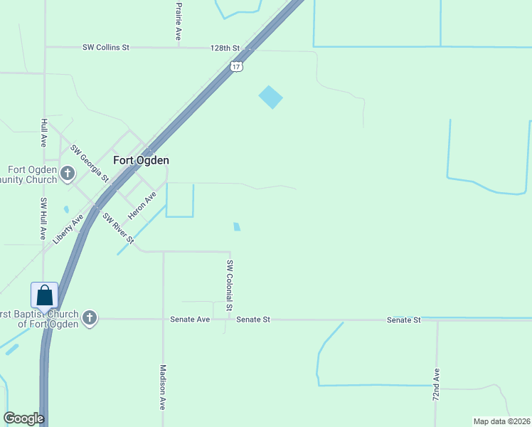 map of restaurants, bars, coffee shops, grocery stores, and more near in Fort Ogden