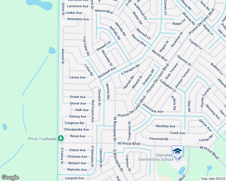 map of restaurants, bars, coffee shops, grocery stores, and more near 2307 North Biscayne Drive in North Port