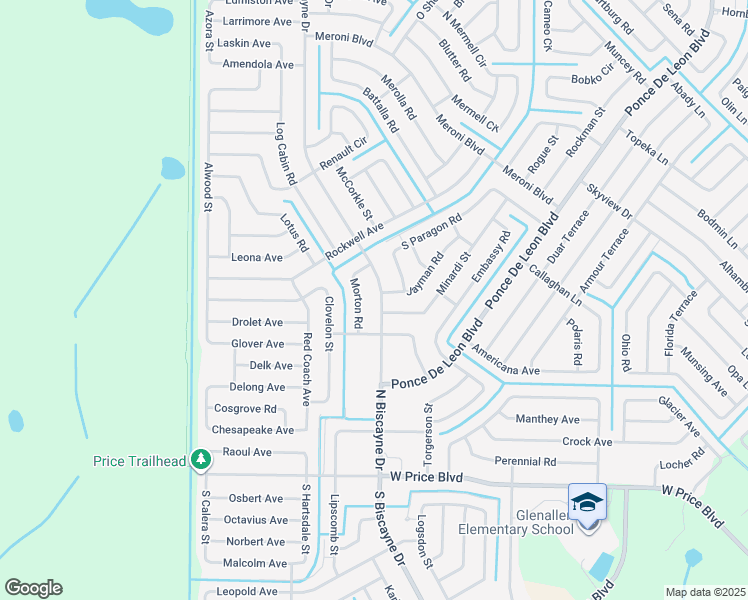 map of restaurants, bars, coffee shops, grocery stores, and more near 2369 North Biscayne Drive in North Port