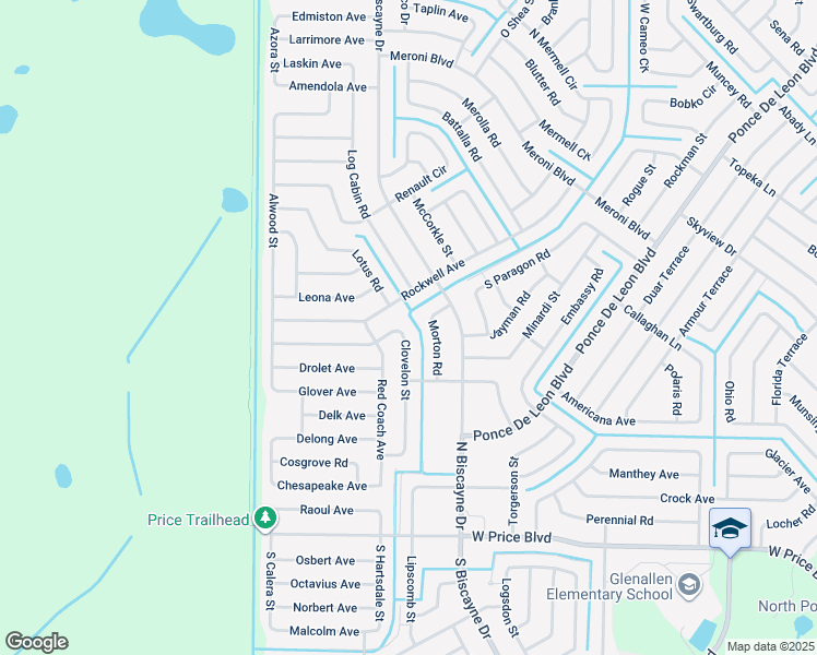 map of restaurants, bars, coffee shops, grocery stores, and more near 2757 Morton Road in North Port