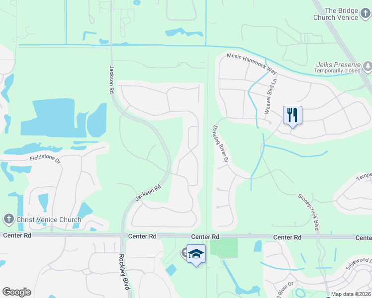 map of restaurants, bars, coffee shops, grocery stores, and more near 20600 Capello Drive in Venice