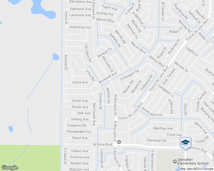 map of restaurants, bars, coffee shops, grocery stores, and more near 2757 Morton Road in North Port