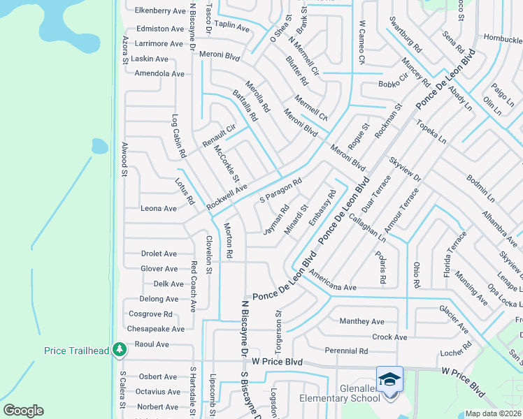 map of restaurants, bars, coffee shops, grocery stores, and more near 7770 Packer Lane in North Port