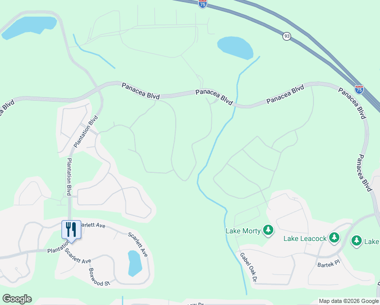 map of restaurants, bars, coffee shops, grocery stores, and more near 2507 Brassica Drive in North Port