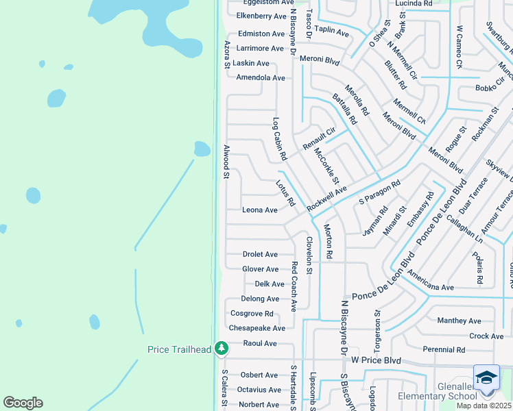 map of restaurants, bars, coffee shops, grocery stores, and more near 8377 Mambo Avenue in North Port