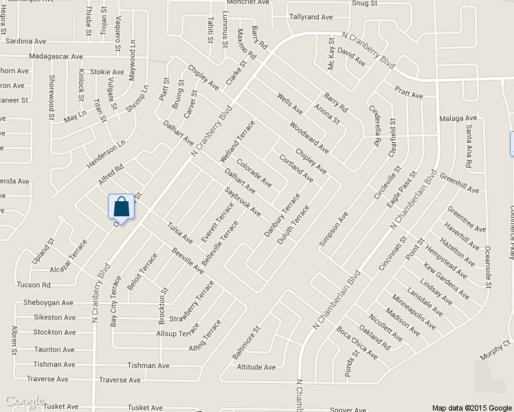 map of restaurants, bars, coffee shops, grocery stores, and more near 3389 Belleville Terrace in North Port