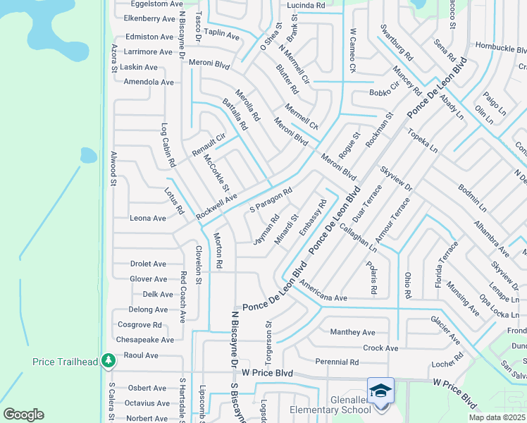 map of restaurants, bars, coffee shops, grocery stores, and more near 7770 Packer Lane in North Port