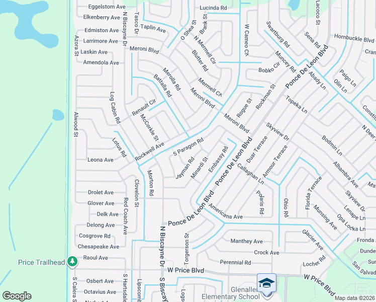 map of restaurants, bars, coffee shops, grocery stores, and more near 7770 Packer Lane in North Port