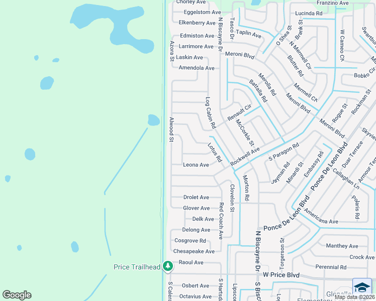 map of restaurants, bars, coffee shops, grocery stores, and more near 8376 Mambo Avenue in North Port