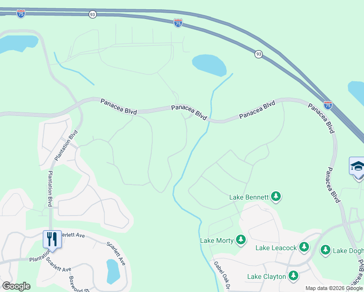 map of restaurants, bars, coffee shops, grocery stores, and more near 2507 Brassica Drive in North Port