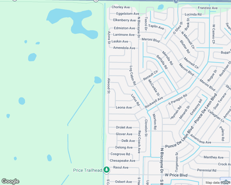map of restaurants, bars, coffee shops, grocery stores, and more near 3339 Lotus Road in North Port