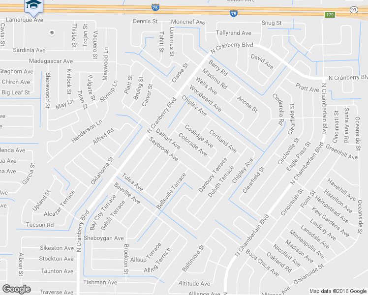 map of restaurants, bars, coffee shops, grocery stores, and more near 2666 Dalhart Avenue in North Port