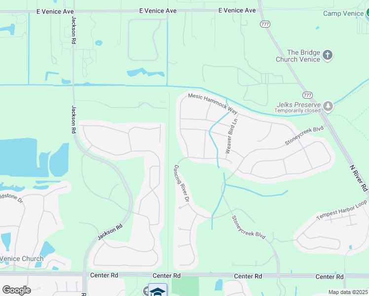 map of restaurants, bars, coffee shops, grocery stores, and more near 1843 Mesic Hammock Way in Venice