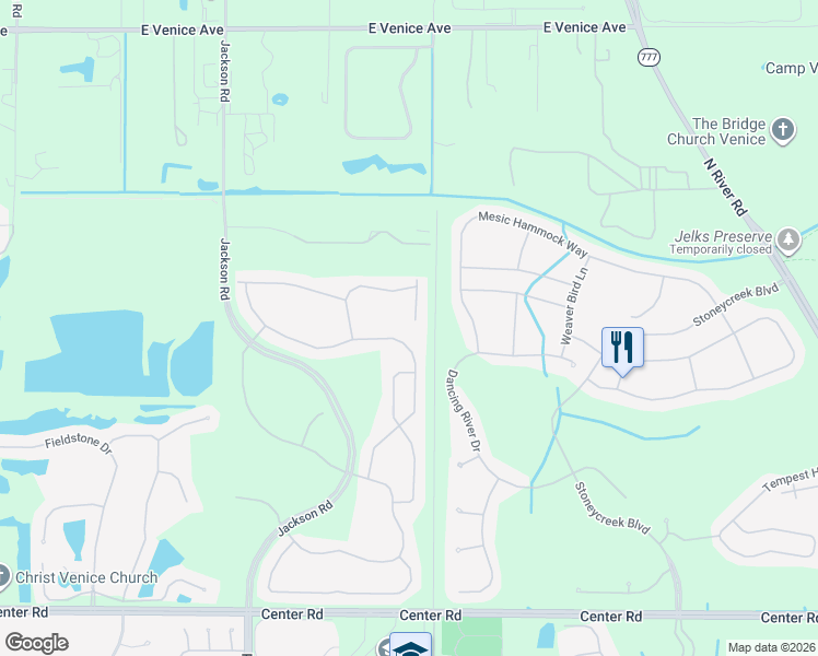 map of restaurants, bars, coffee shops, grocery stores, and more near 20405 Cavallo Court in Venice