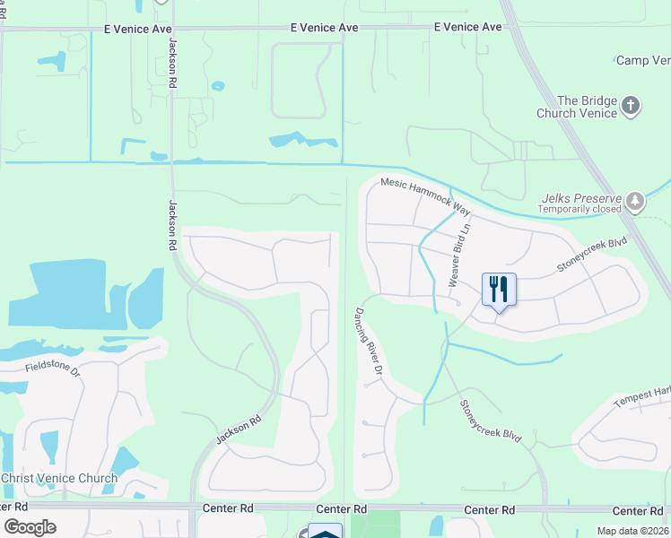 map of restaurants, bars, coffee shops, grocery stores, and more near 20396 Cavallo Court in Venice