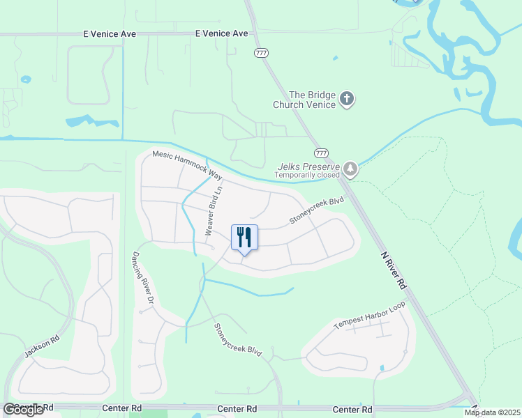 map of restaurants, bars, coffee shops, grocery stores, and more near 2186 Chenille Court in Venice